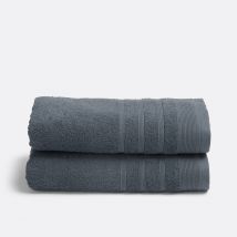La Redoute Interieurs Confezione Da 2 Asciugamani Spugna 600 G/m2, Zavara Blu Taglie 50 x 100 cm