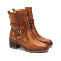 Pikolinos Stivaletti Con Tacco In Pelle Llanes Marrone Donna Taglie 39