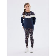 Name It Felpa Girocollo Maniche Lunghe Blu Bambina Taglie 10 anni - 138 cm