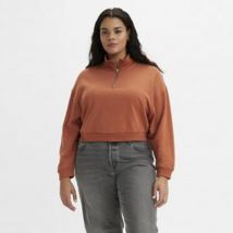 Levi’s Plus Felpa Cropped, Collo Alto Arancione Donna Taglie 48/50 (IT) - 44/46 (FR)