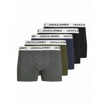 Jack & Jones Confezione Da 5 Boxer Tinta Unita Multicolore Uomo Taglie XXL