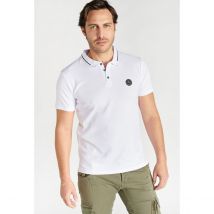 Le Temps Des Cerises Polo Maniche Corte Con Profilo Aron Bianco Uomo Taglie S