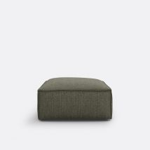 La Redoute Interieurs Pouf Componibile, Tessuto Goffrato, Seven Verde Taglie angolo reversibile