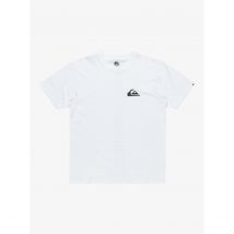 Quiksilver T-shirt Maniche Corte Piccolo Logo Bianco Uomo Taglie XL