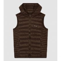 Teddy Smith Piumino Senza Maniche Con Cappuccio Grigio Bambino Taglie 12 anni - 150 cm