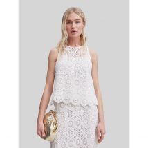 Ikks Top Senza Maniche Ricamato Beige Donna Taglie 40 (FR) - 44 (IT)
