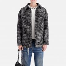 The Kooples Sovracamicia A Piccoli Quadri Nero Donna Taglie 1(S)