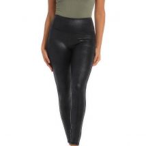 Magic Bodyfashion Leggings Similpelle Leather Look Nero Donna Taglie XXL