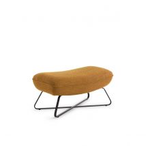 Am.pm Pouf In Tessuto Intrecciato Chiné, Helma