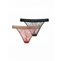 Dorina Confezione Da 2 String Vera Nero Donna Taglie L