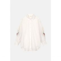 Louise Misha Camicia Ricamata, Maniche Lunghe, Reynald Bianco Donna Taglie 40 (IT) - 36 (FR)