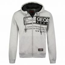 Geographical Norway Felpa Con Cappuccio E Cerniera Fernando Grigio Uomo Taglie L