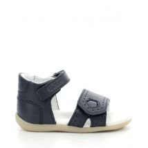 Kickers Sandali In Pelle Con Velcro Bigratch Blu Bambina Taglie 19