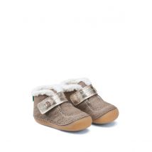 Kickers Scarpine Imbottite So Schuss, Suola Morbida Marrone Bambina Taglie 19