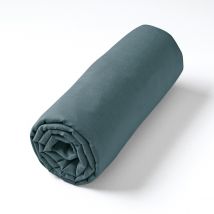 Am.pm Lenzuolo Con Angoli In Voile Di Cotone Bio Per Bambini, Gypsum Blu Taglie 140 x 190 cm