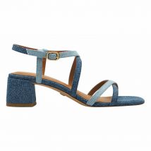 Tamaris Sandali Trotteur Con Tacco Blu Donna Taglie 40