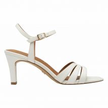 Tamaris Sandali Con Tacco, In Pelle Bianco Donna Taglie 39
