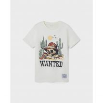 Name It T-shirt A Maniche Corte Bianco Bambino Taglie 7/8 anni - 120/126 cm