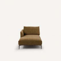 Am.pm Chaise Longue Velluto, Oscar Design E.gallina Marrone Taglie meridiana destra