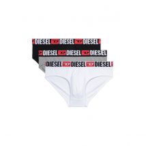 Diesel Confezione Da 3 Slip Tinta Unita Nero Uomo Taglie XL