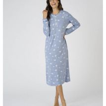 Damart Camicia Da Notte Thermolactyl Blu Donna Taglie M