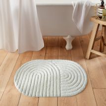 La Redoute Interieurs Tappeto Da Bagno, Cotone Riciclato Tufté, Simeas Beige Taglie 50 x 80 cm