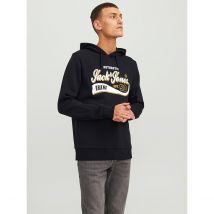 Jack & Jones Felpa Con Cappuccio Jjelogo Nero Uomo Taglie S