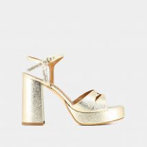 Jonak Sandali In Pelle Justine, Platform Grigio Donna Taglie 41