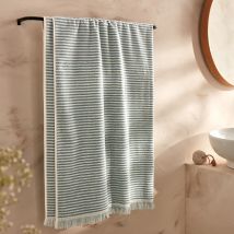 La Redoute Interieurs Maxi Telo Da Bagno In Spugna A Righe Malo Verde Taglie 100 x 150 cm