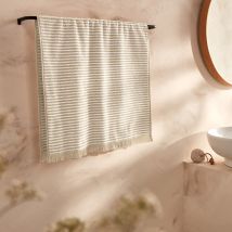 La Redoute Interieurs Asciugamano In Spugna A Righe Malo Beige Taglie 50 x 100 cm