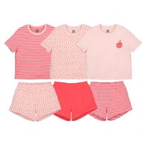 La Redoute Collections Confezione Da 3 Pigiami Coorti Rosa Bambina Taglie 14 anni - 156 cm