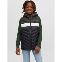 Jack & Jones Junior Piumino Senza Maniche Con Cappuccio Nero Bambino Taglie 14 anni - 162 cm