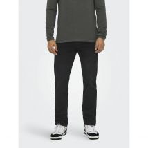 Only & Sons Jeans Dritto Weft Nero Uomo Taglie W31 L32 (US) - 44 (IT)