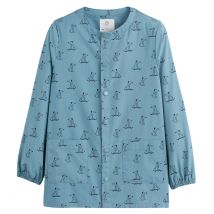 La Redoute Collections Grembiule Bottoni A Pressione Stampa Cani Blu Bambino Taglie 6 anni - 114 cm