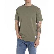 Replay T-shirt Girocollo Verde Uomo Taglie S