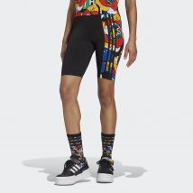 Adidas Originals Shorts Collant Taglio Ciclista Motivo Pop Nero Donna Taglie 34 (FR) - 38 (IT)