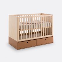 La Redoute Interieurs Letto Bebé In Pino Con Cassetti Portaoggetti, Bloky Beige Taglie 60 x 120 cm