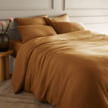 Am.pm Copripiumone Garza Di Cotone Yafa Marrone Taglie 200 x 200 cm