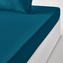 La Redoute Interieurs Lenzuolo Con Angoli Bambino Percalle Di Cotone Qualità Best Blu Taglie 90 x 200 cm