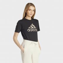 Adidas Sportswear T-shirt Grafica Logo Motivo Animalier Nero Donna Taglie M