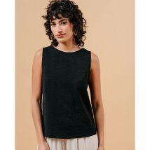 Grace And Mila Top Malice Scollato Dietro Nero Donna Taglie L