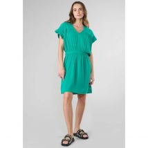 Le Temps Des Cerises Abito Corto, Scollo A V Verde Donna Taglie L