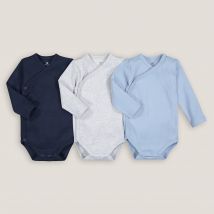 La Redoute Collections Confezione Da 3 Body Nascita In Cotone Bio Prematuro-2 Anni Grigio Taglie 9 mesi - 71 cm