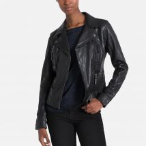 Oakwood Giubbotto Stile Perfecto In Pelle Di Montone Camera Nero Donna Taglie S