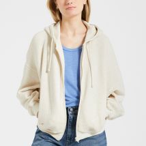 American Vintage Felpa Con Cappuccio E Cerniera Itonay Beige Donna Taglie M/L