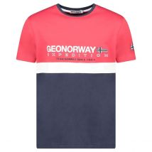Geographical Norway T-shirt A Maniche Corte Jdouble Rosso Uomo Taglie XL