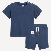 La Redoute Collections Completo T-shirt Maniche Corte E Shorts Blu Taglie 4 anni - 102 cm