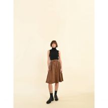 Molly Bracken Gonna Con Bottoni A Vita Alta Marrone Donna Taglie S