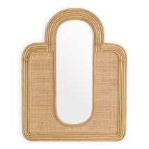 La Redoute Interieurs Specchio Da Ingresso Con 4 Ganci In Vimini, Rivia