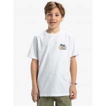 Quiksilver T-shirt Maniche Corte Bianco Bambino Taglie 8 anni - 126 cm